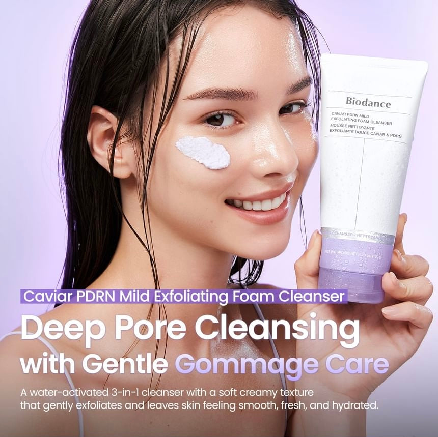 Biodance - Caviar PDRN Mild Exfoliating Foam Cleanser [120g]