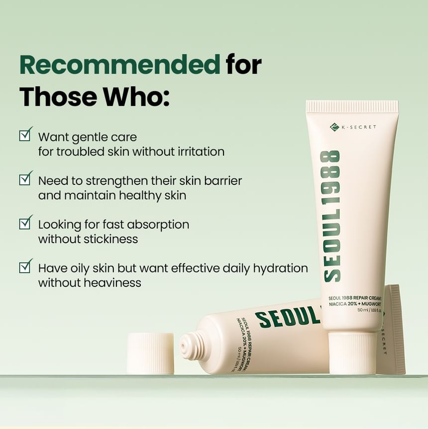KSECRET - Seoul 1988 Repair Cream: Niacica 20% + Mugwort (50ml)