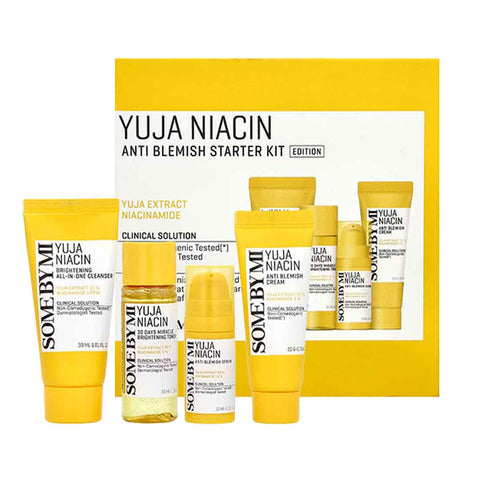 SOME BY MI - Yuja Niacin Anti Blemish Starter Kit [Renewed - 4 pcs]