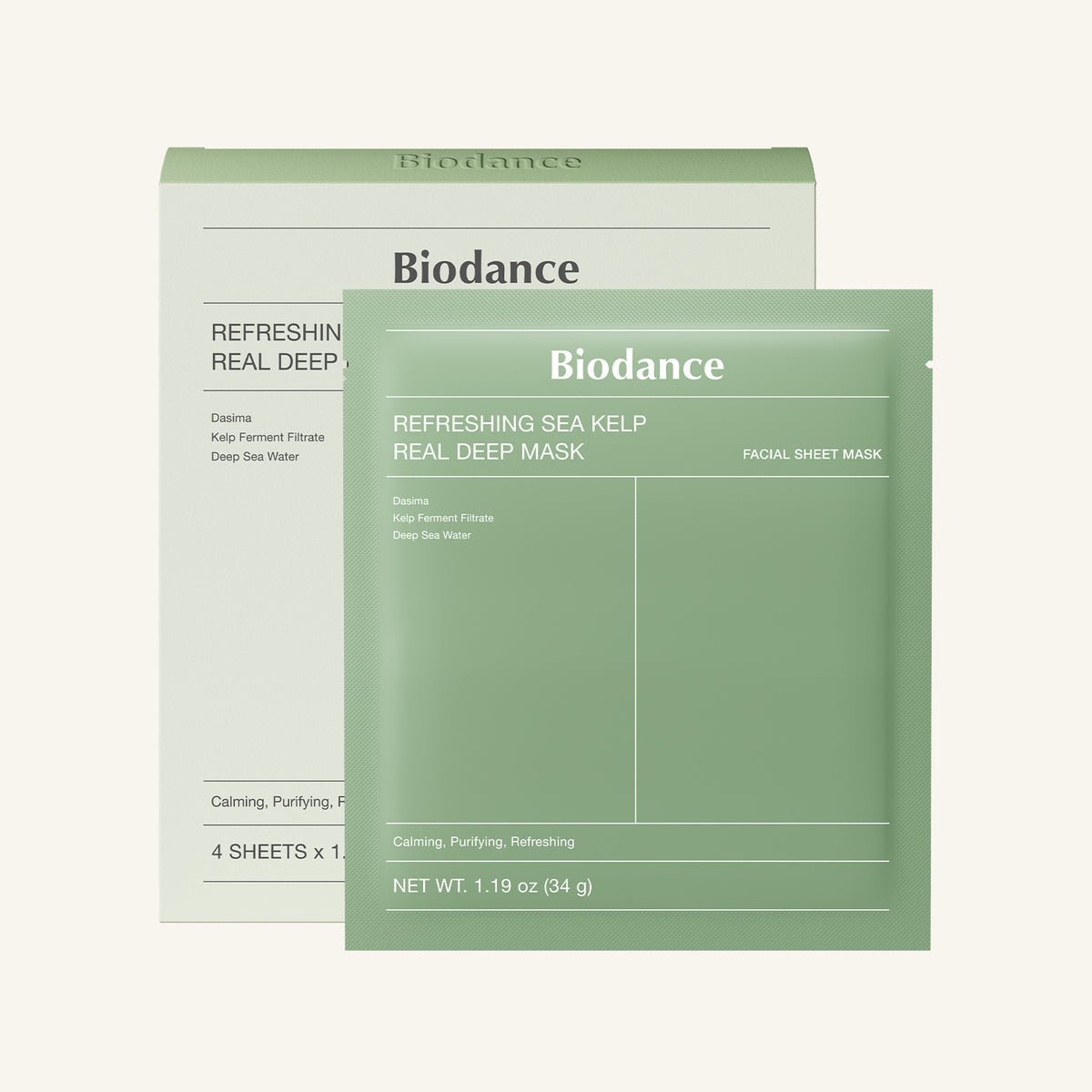 Biodance- Refreshing Sea Kelp Real Deep Mask [1ea]