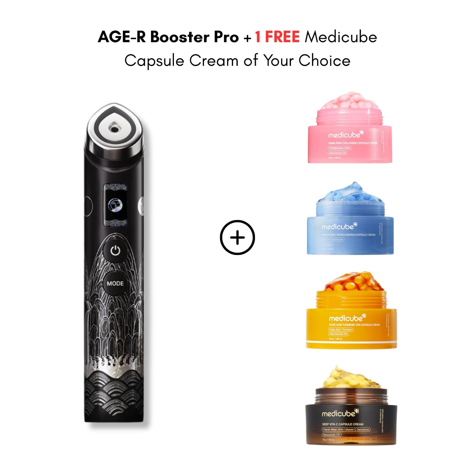 Medicube - AGE-R Booster Pro APEC Limited Edition + Capsule Cream Set