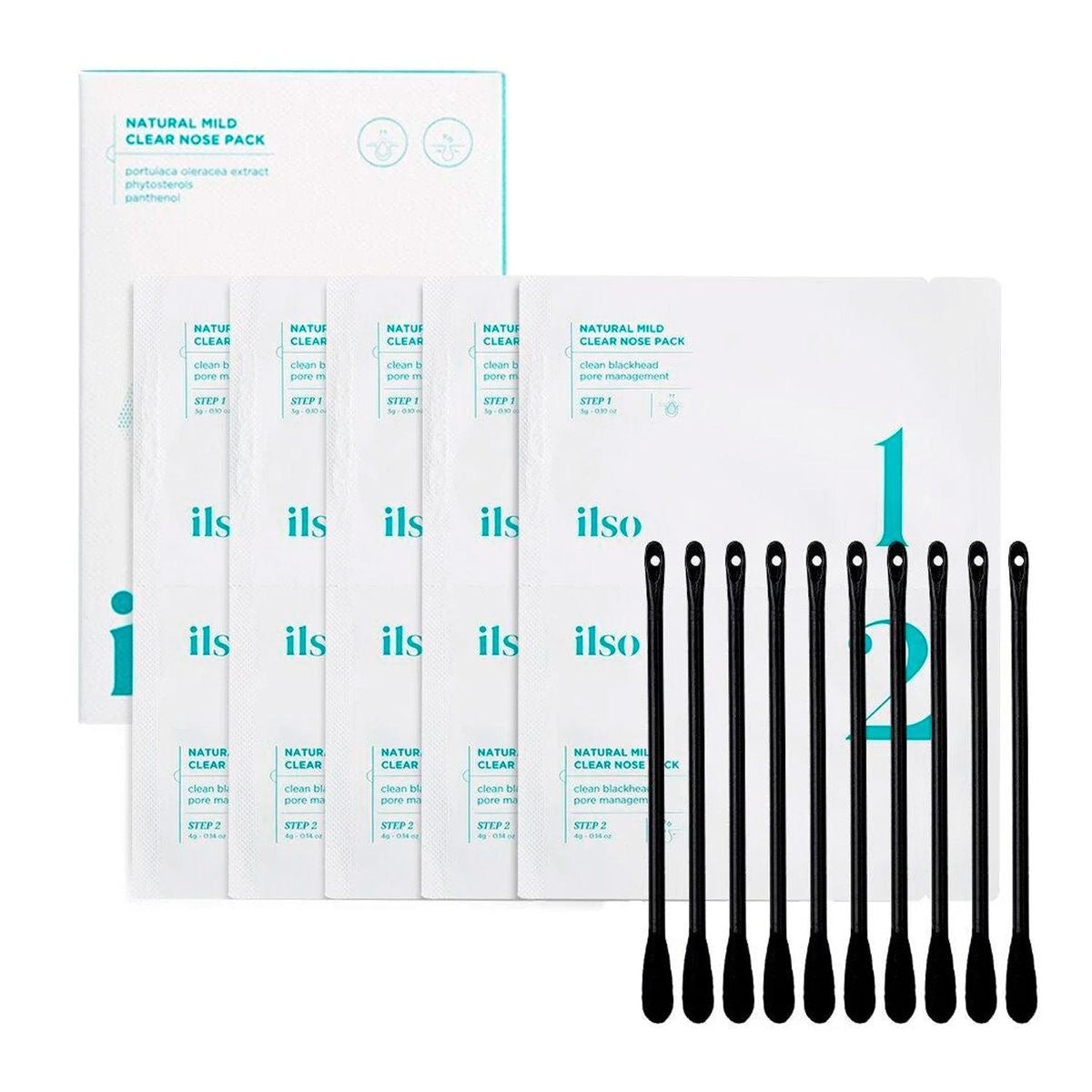 ilso - Natural Mild Clear Nose Pack [5 sets]