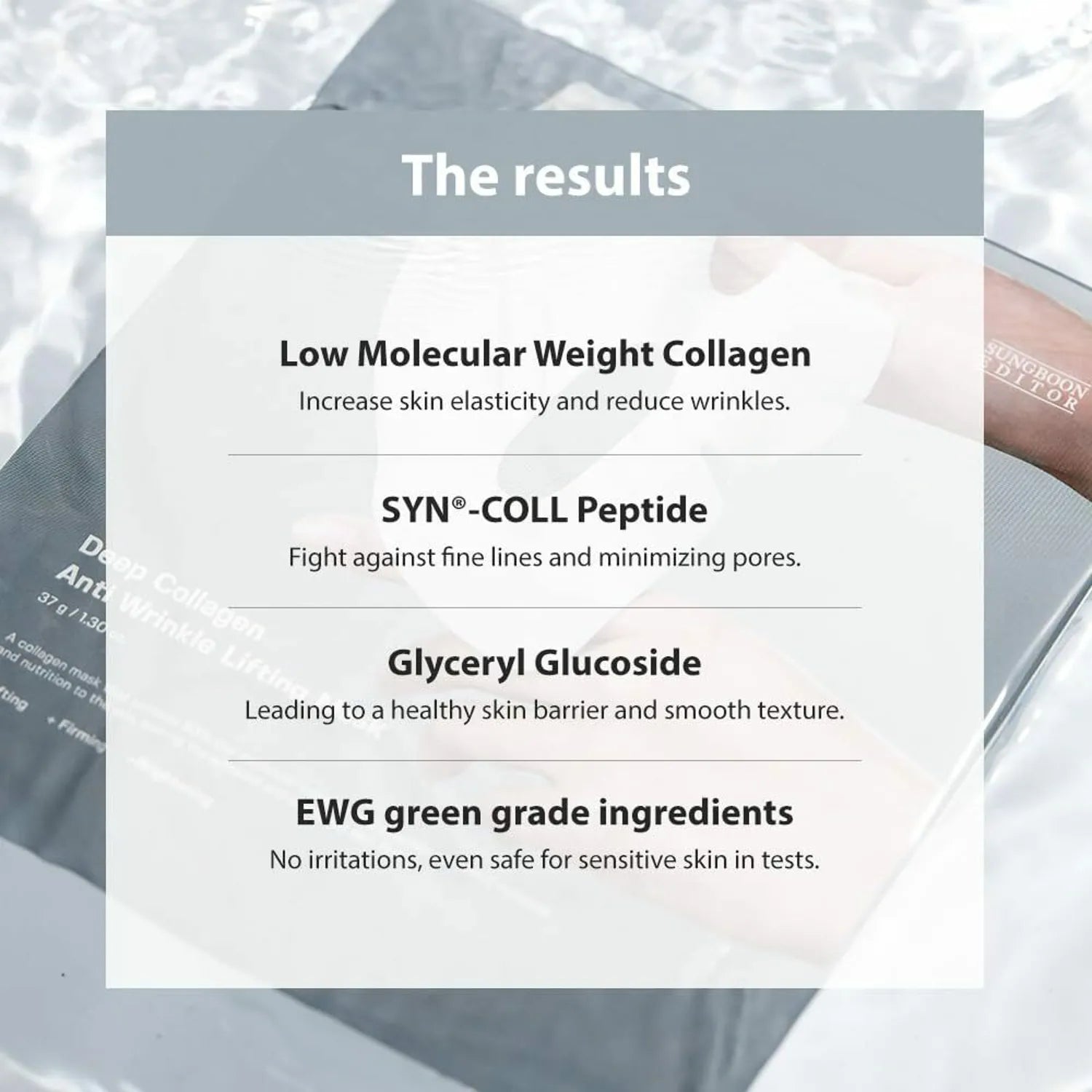 Sungboon Editor - Deep Collagen Power Boosting Mask [37g]