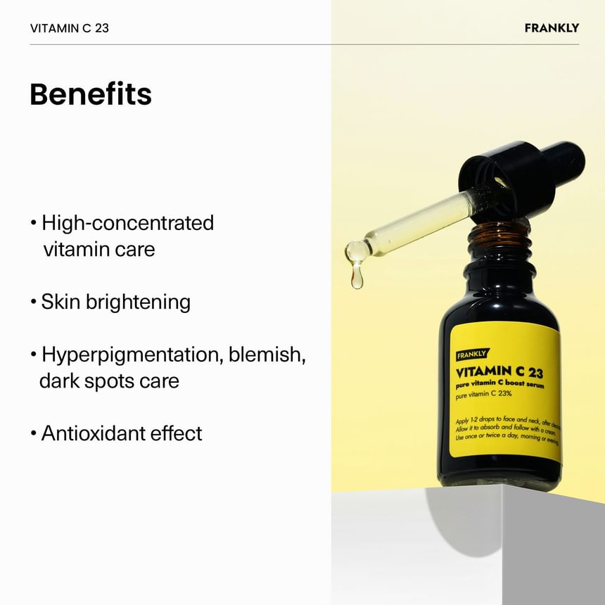 FRANKLY - Vitamin C 23 Pure Vitamin C Boost Serum [2025 Version - 15ml]