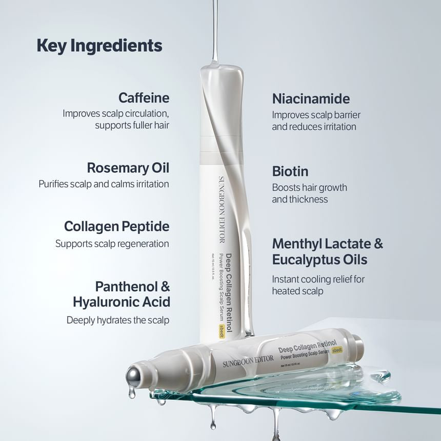 Sungboon Editor - Deep Collagen Retinol Power Boosting Scalp Serum [15ml]