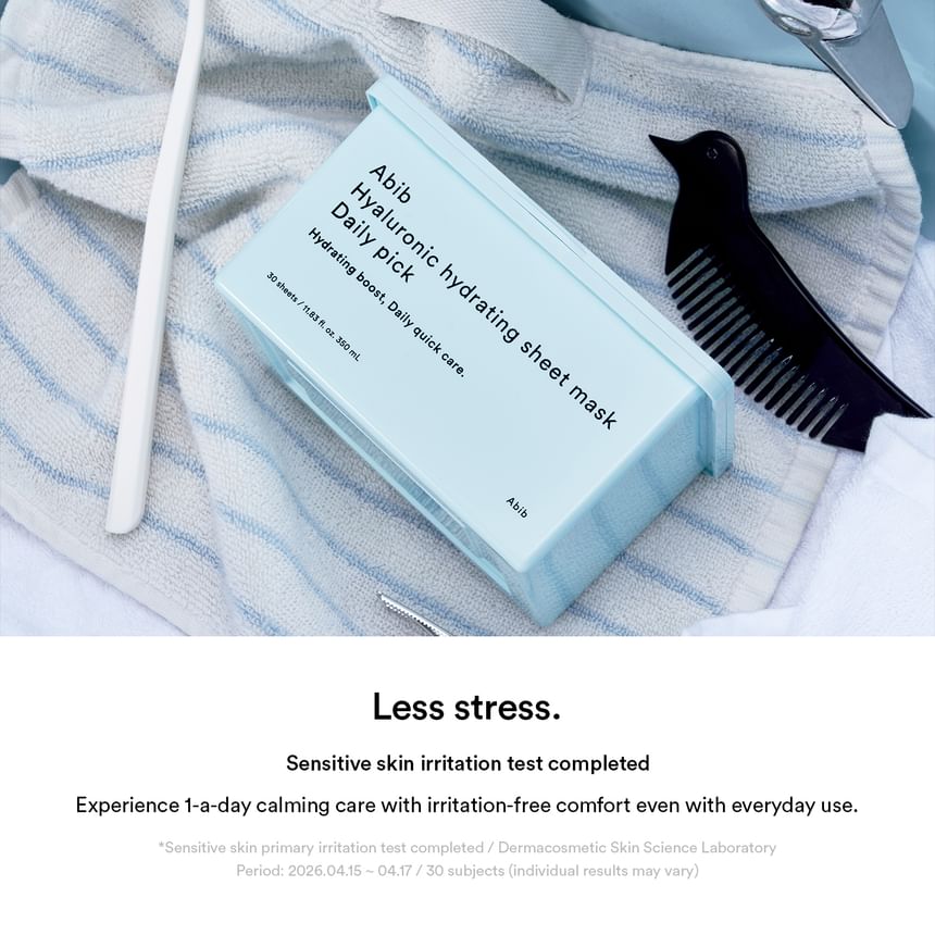 Abib - Hyaluronic Hydrating Sheet Mask Daily Pick [30 sheets]