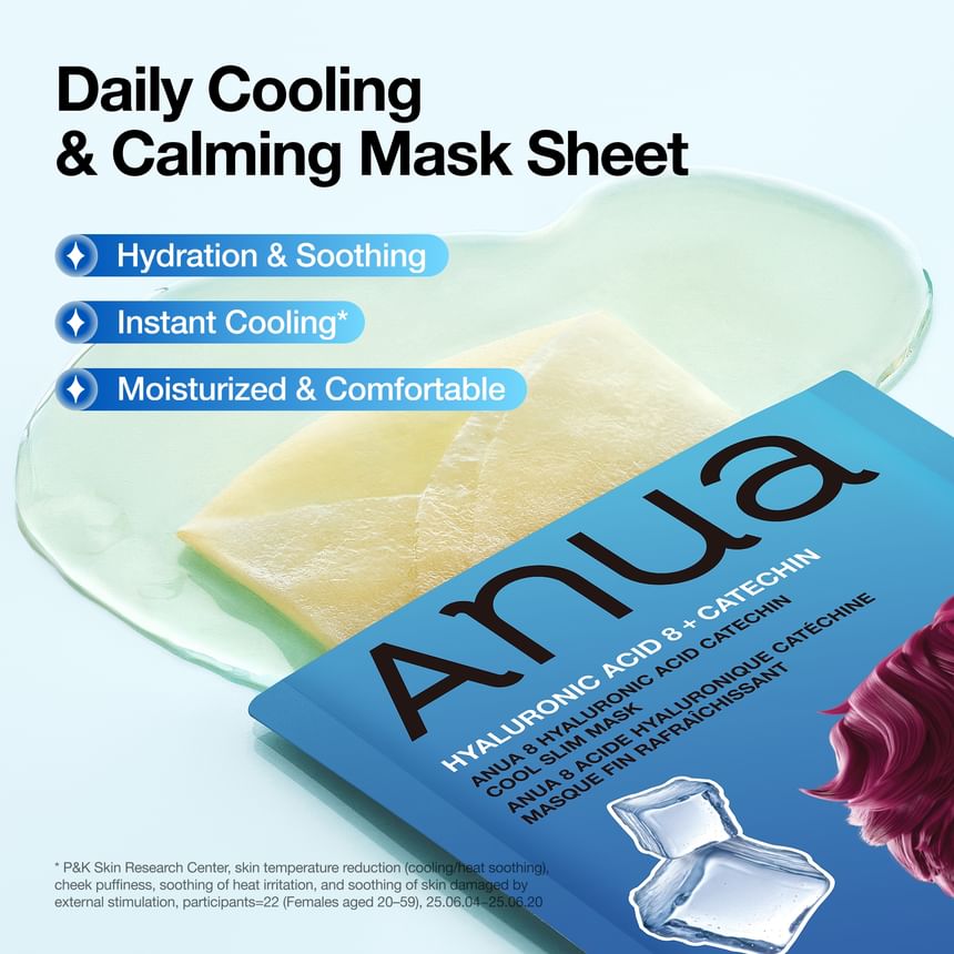 Anua - [KDH] Hyaluronic Acid Catechin Cool Slim Mask [1EA]