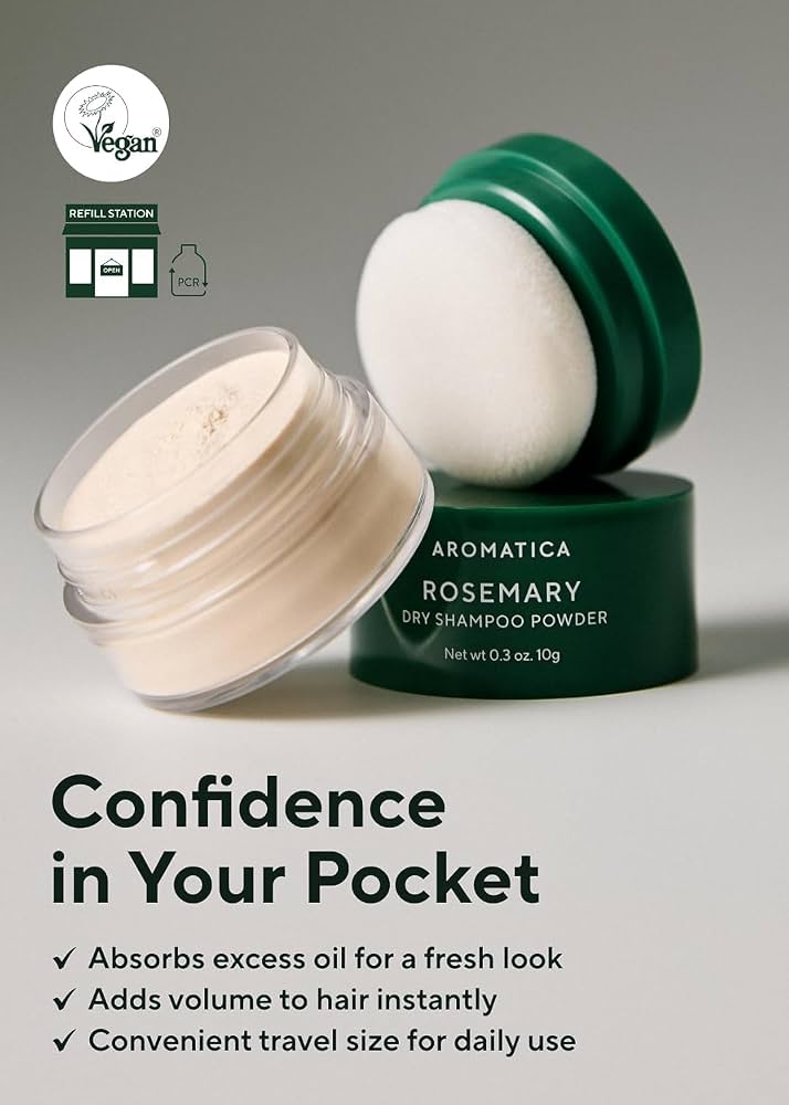 AROMATICA - Rosemary Dry Shampoo Powder (10g)