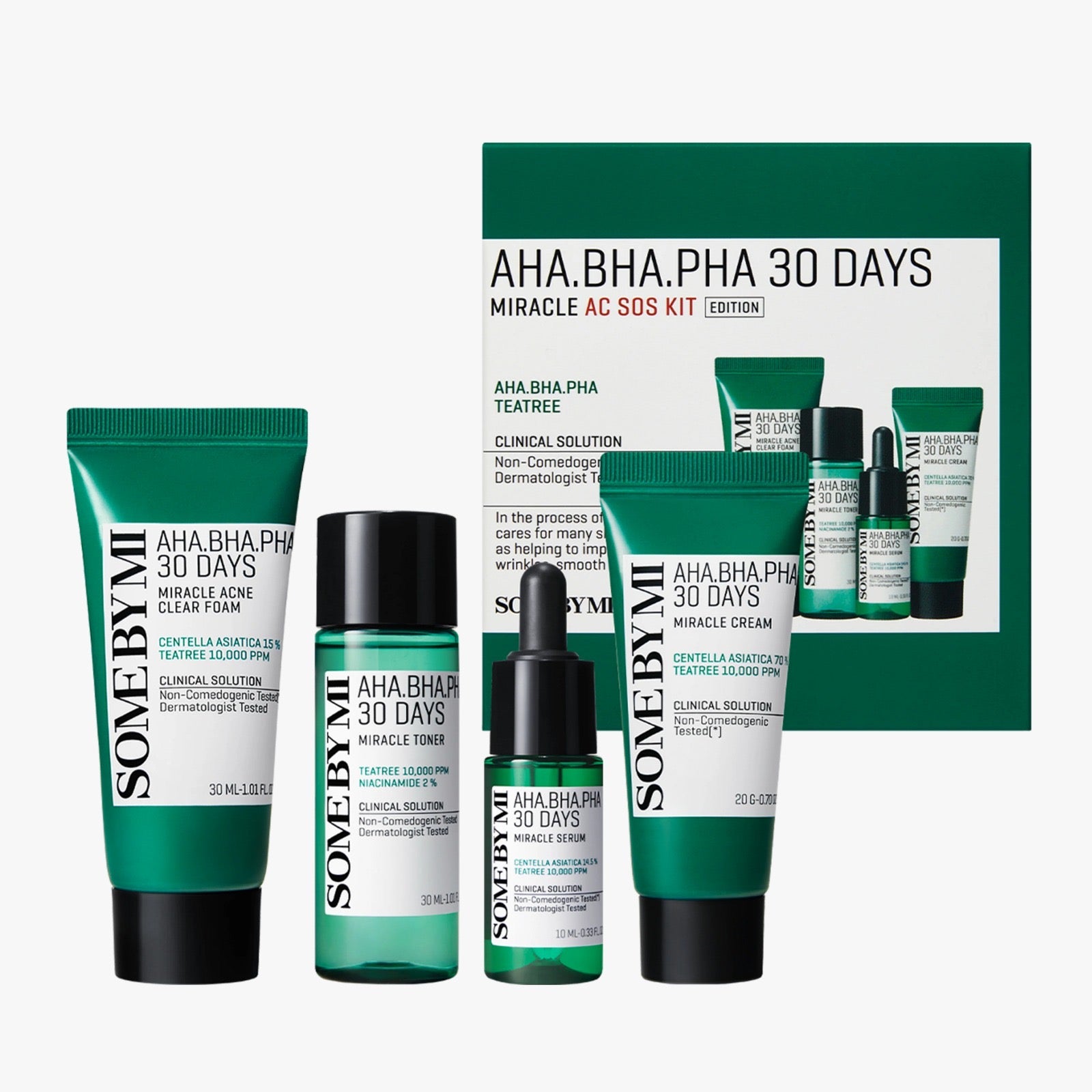 SOME BY MI - AHA, BHA, PHA 30 Days Miracle AC SOS Kit [4 pcs]