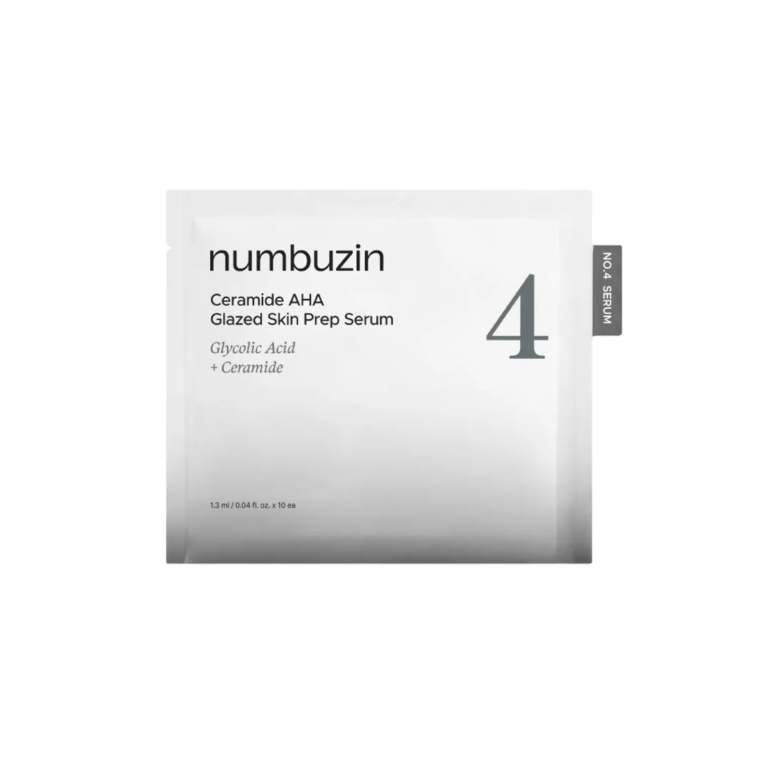 Numbuzin - No.4 Ceramide AHA Glazed Skin Prep Serum [1.3ml*10ea]