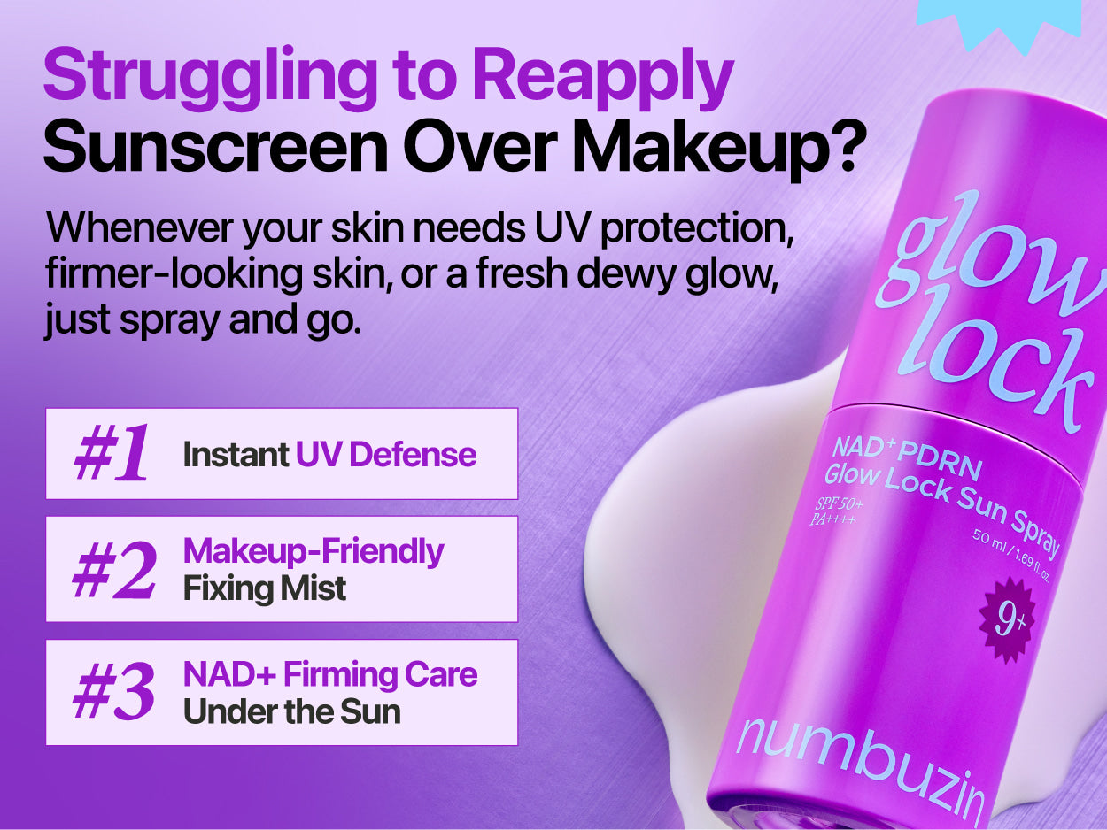 Numbuzin - No.9 NAD+ PDRN Glow Lock Sun Spray [50ml]