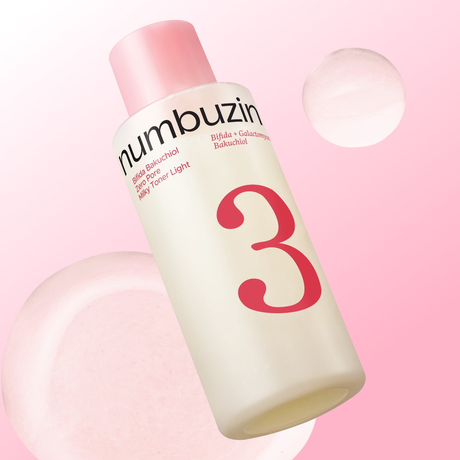 ⁠Numbuzin - No.3 Bifida Bakuchiol Zero Pore Milky Toner Light [200ml]