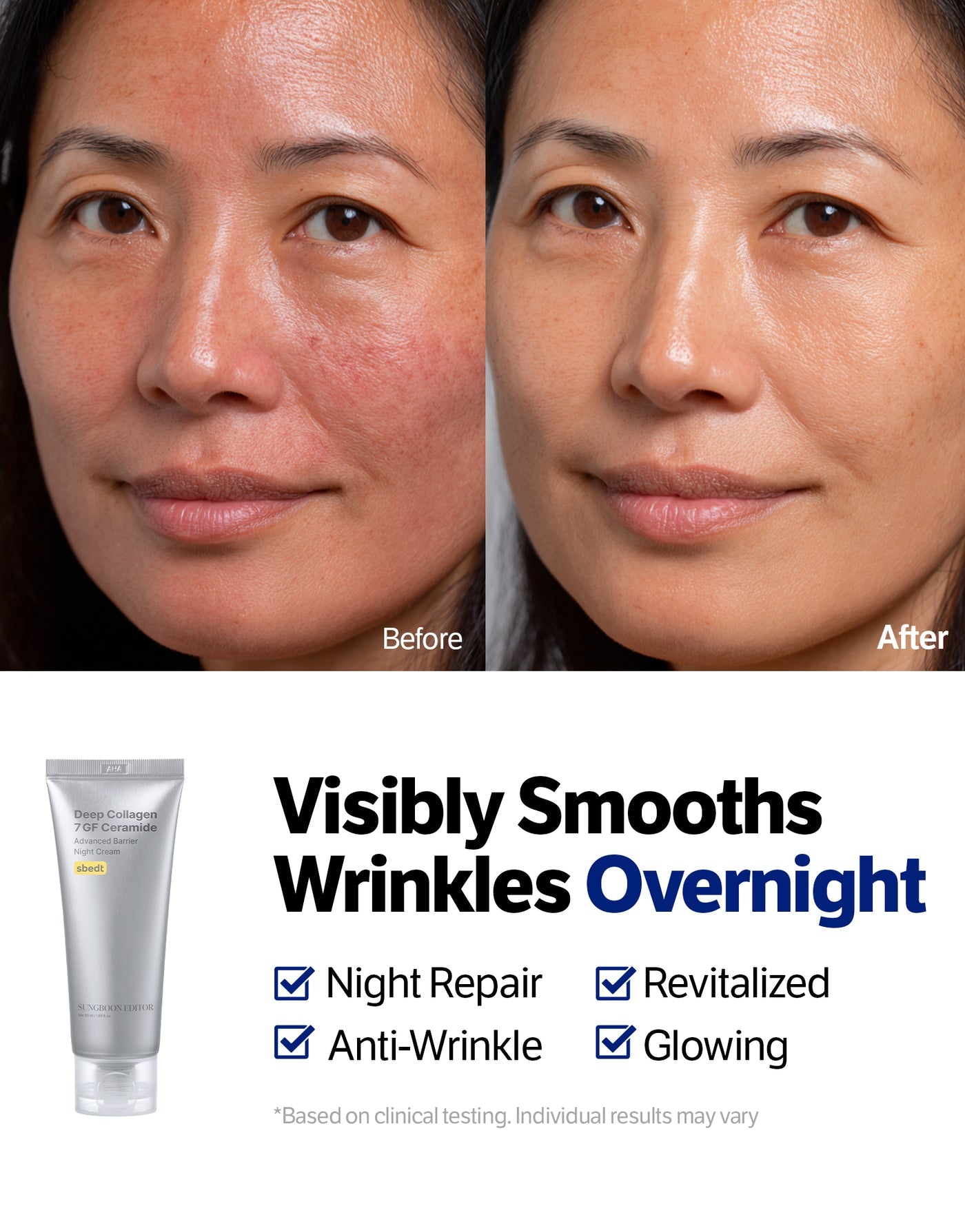 Sungboon Editor - Deep Collagen 7GF Ceramide Advanced Barrier Night Cream [50ml]