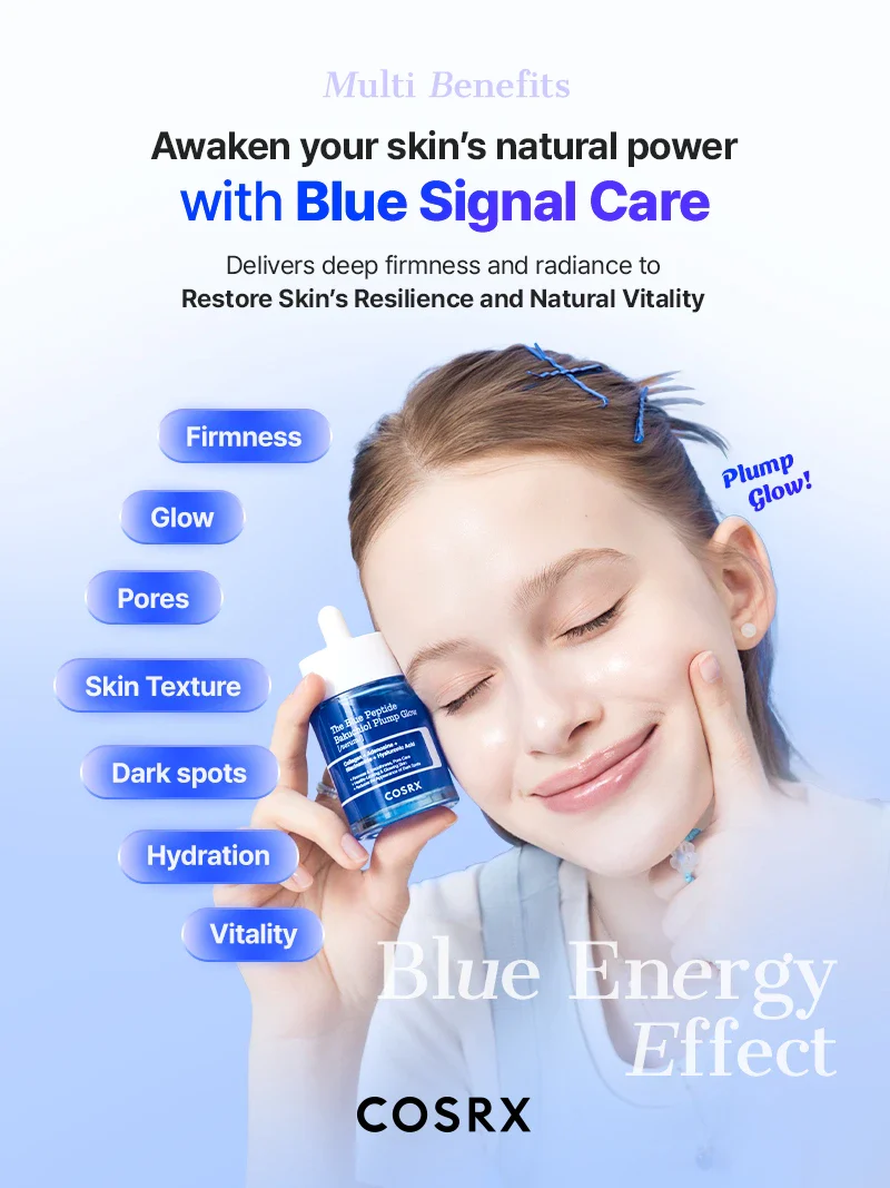 COSRX - The Blue Peptide Bakuchiol Plump Glow Serum (50ml)