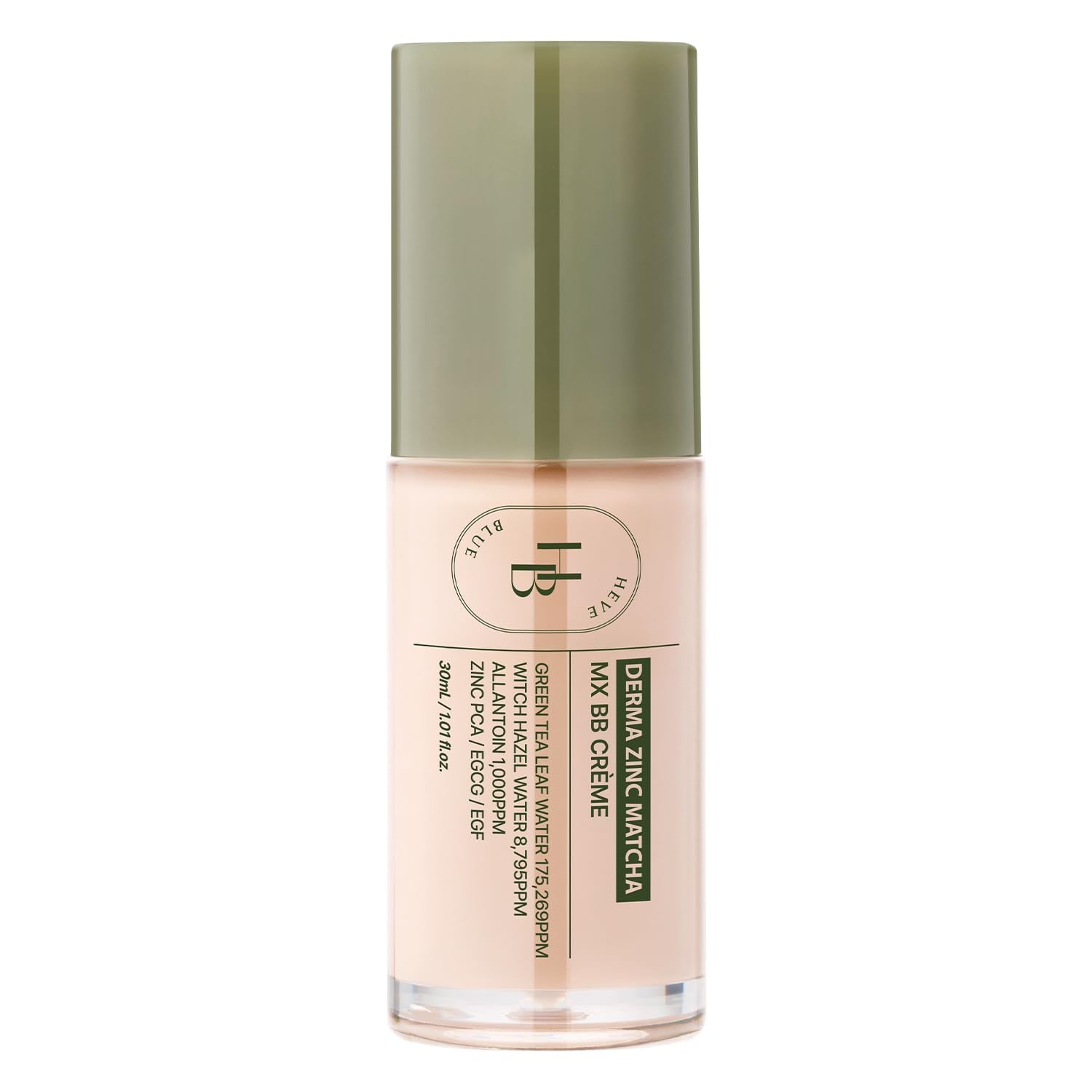 HEVEBLUE - Derma Zinc Matcha MX BB Cream 9.5 Cocoa