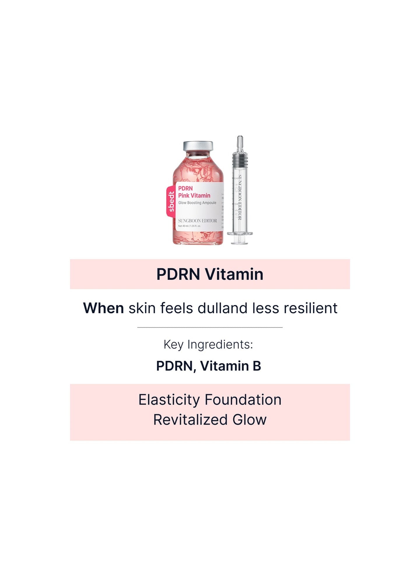 Sungboon Editor - (Toy Story Edition) Pink PDRN Glow Boosting Ampoule [40ml]