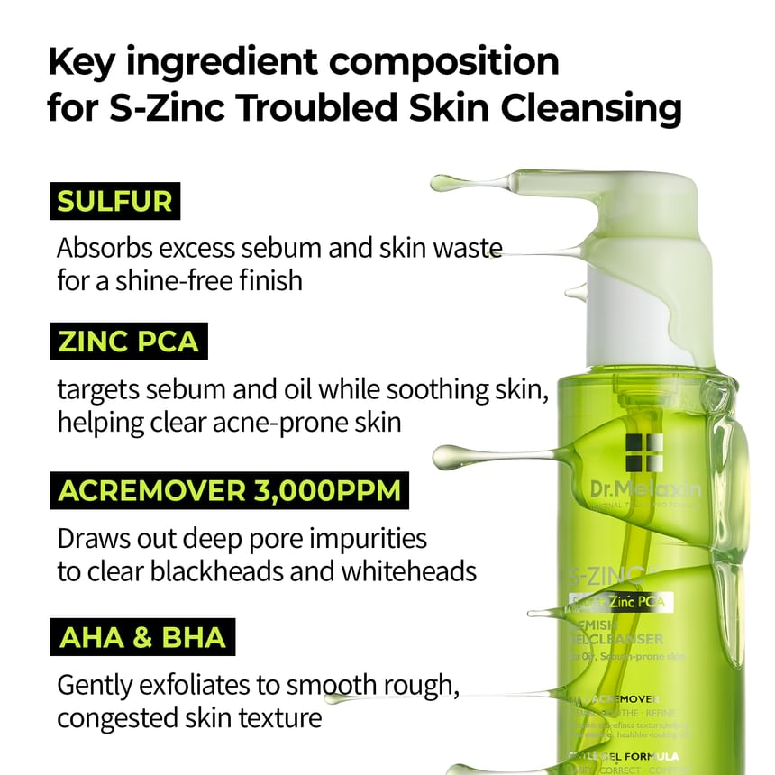 Dr.Melaxin - S-Zinc Blemish Gel Cleanser (150ml)