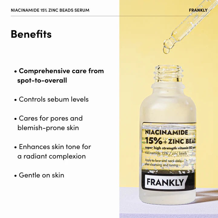 Frankly - Niacinamide 15% Zinc Beads Serum [30ml]