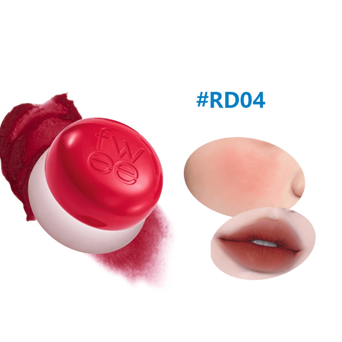 Fwee - [سلسلة مفاتيح] وعاء بودنغ الشفاه والخدود الضبابي RD04 Fav (5 جم)