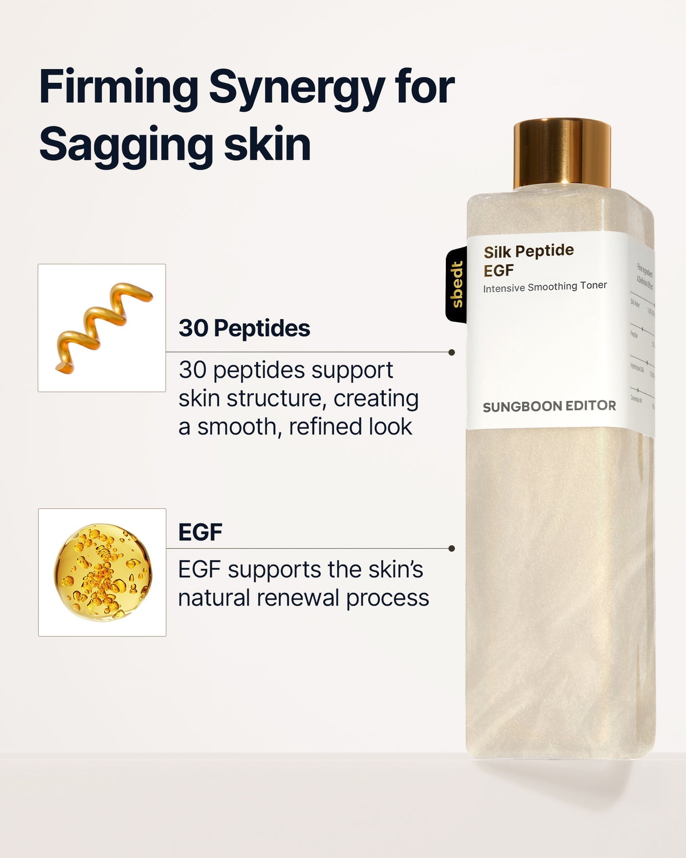 Sungboon Editor - Silk Peptide EGF Intensive Smoothing Toner [300ml]
