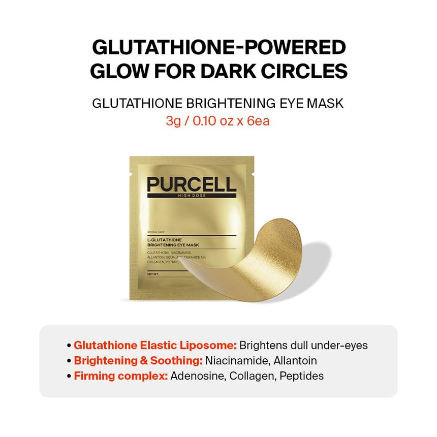 Purcell - Glutathione Brightening Eye Mask [3g × 6ea]