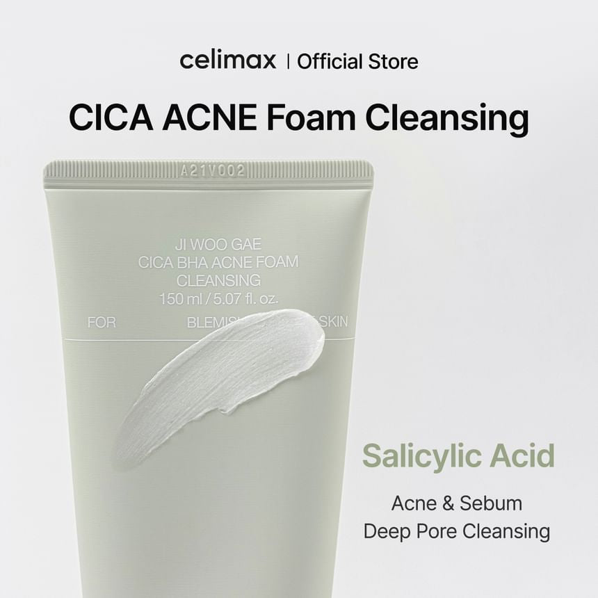 Celimax - Ji Woo Gae Cica BHA Acne Foam Cleanser [150ml]