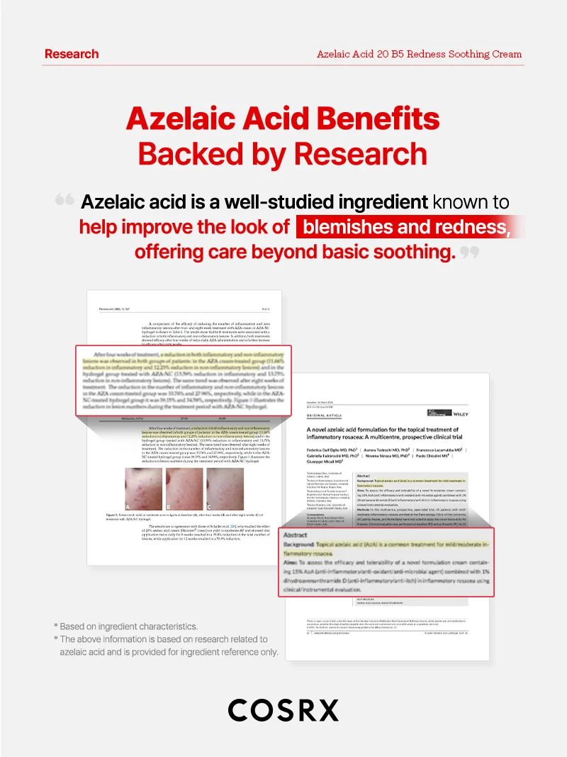 COSRX - Azelaic Acid 20 B5 Redness Soothing Cream (30ml)