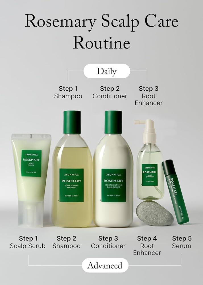 AROMATICA - Rosemary Scalp Scaling Shampoo Jumbo [NEW - 400ml]