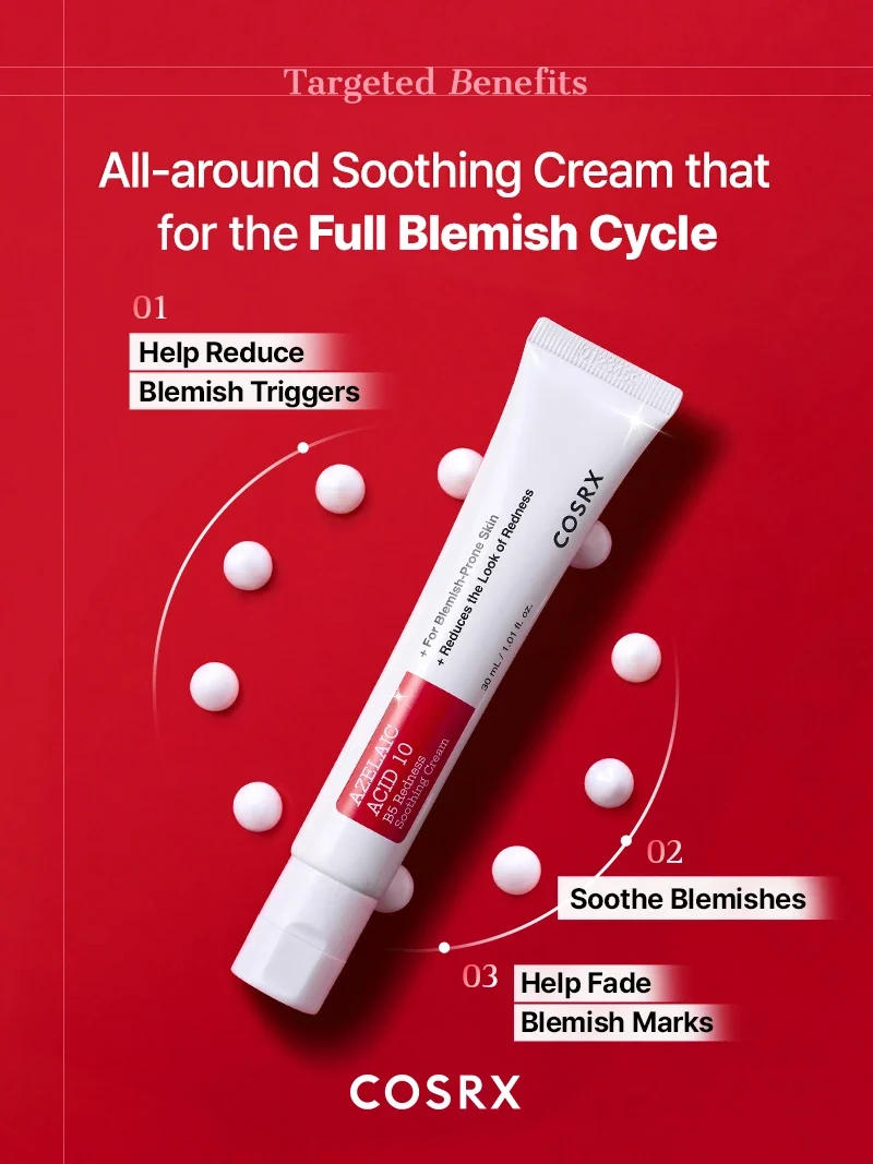 COSRX - Azelaic Acid 10 B5 Redness Soothing Cream (30ml)