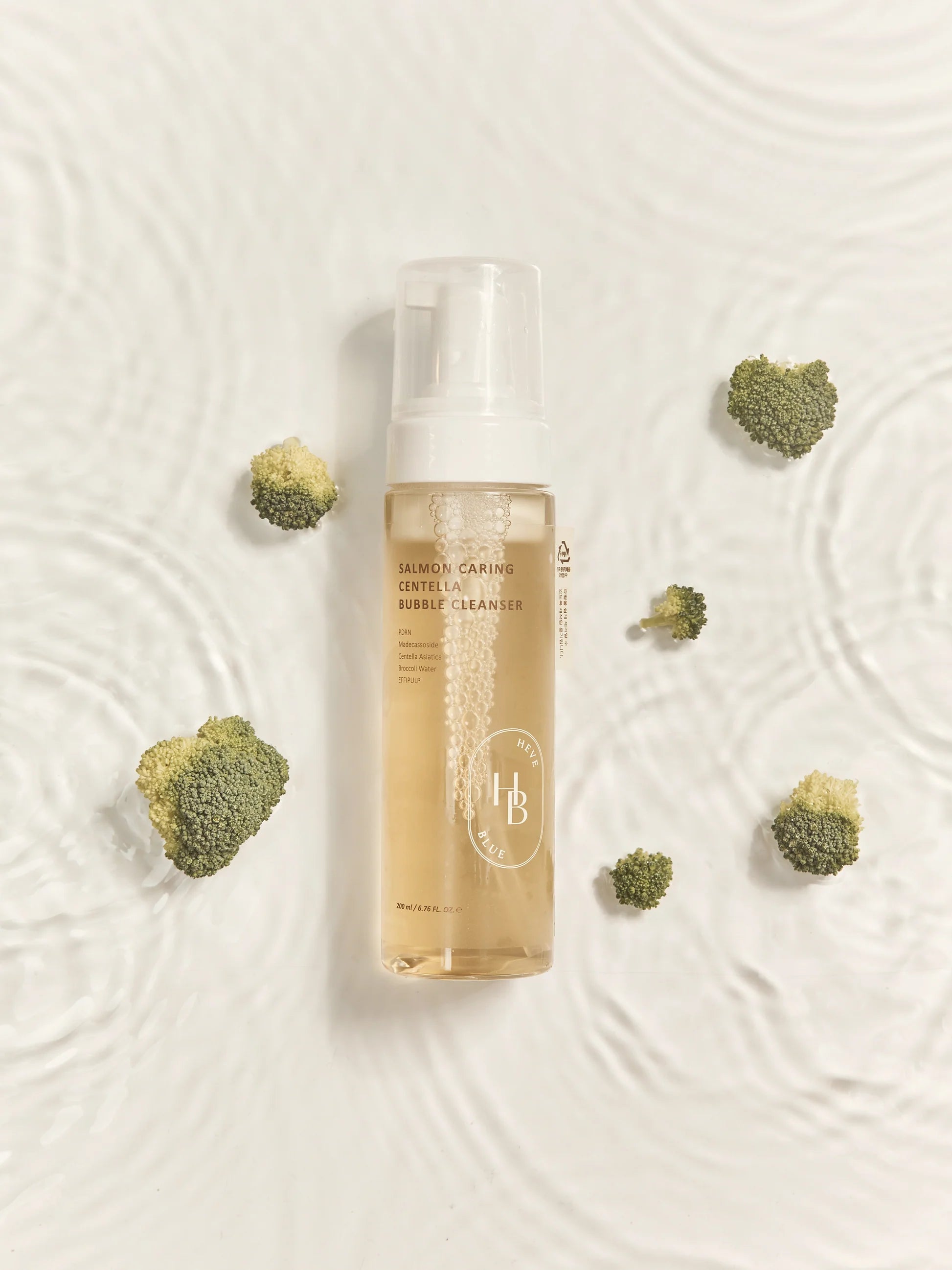 HEVEBLUE - Salmon Caring Centella Bubble Cleanser [200ml]