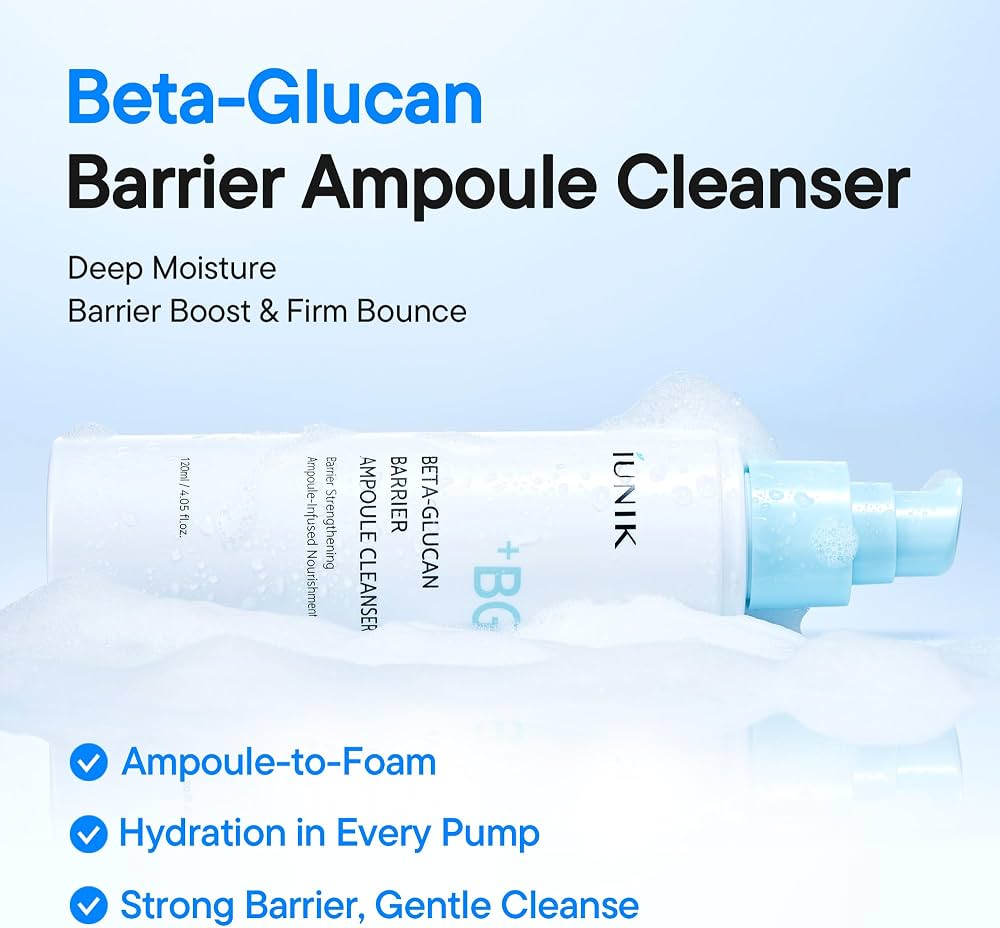 iUNIK - Beta Glucan Barrier Ampoule Cleanser [120ml]