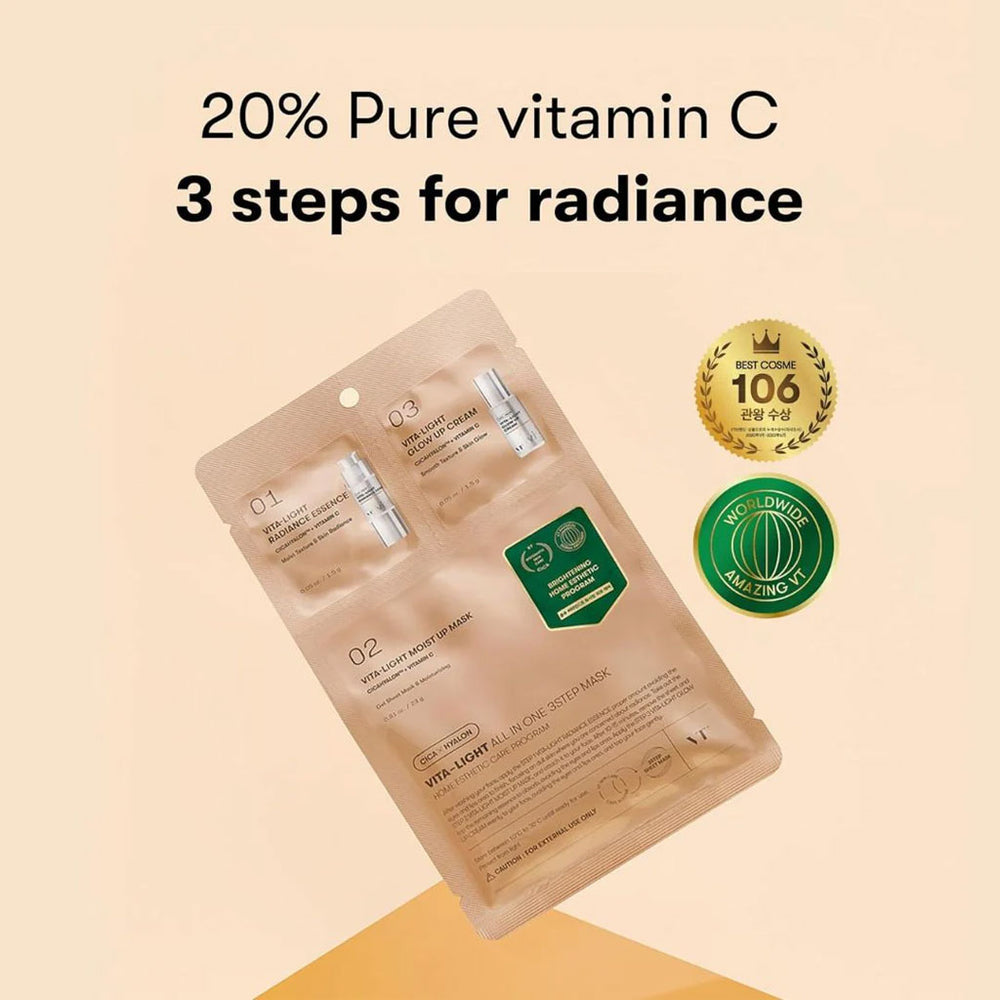 VT Cosmetics - Reedle Shot Vita-Light All-in-One 3 Step Mask