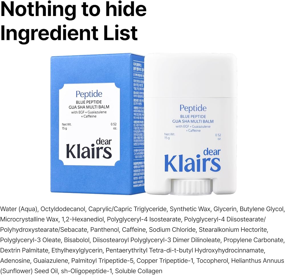 dear, Klairs - Blue Peptide Gua Sha Multi Balm (15g)