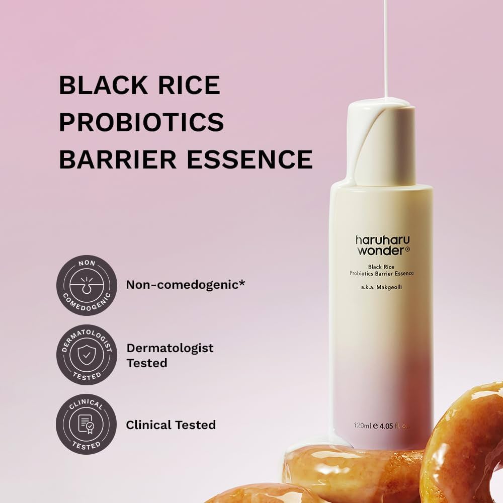 Haruharu Wonder - Black Rice Probiotic Barrier Essence [120ml] (المعروف أيضًا باسم Makgeolli Essence)