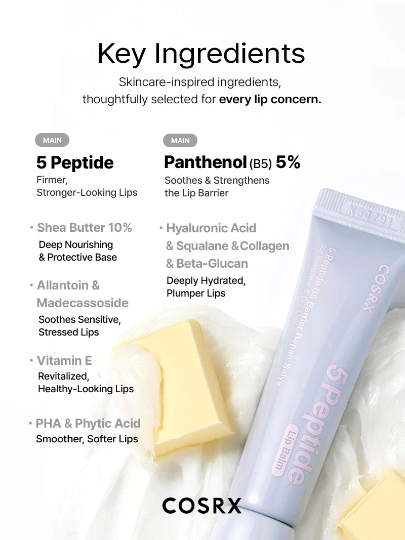 COSRX - 5 Peptide B5 Barrier Repair Salve Lip Balm (12g)