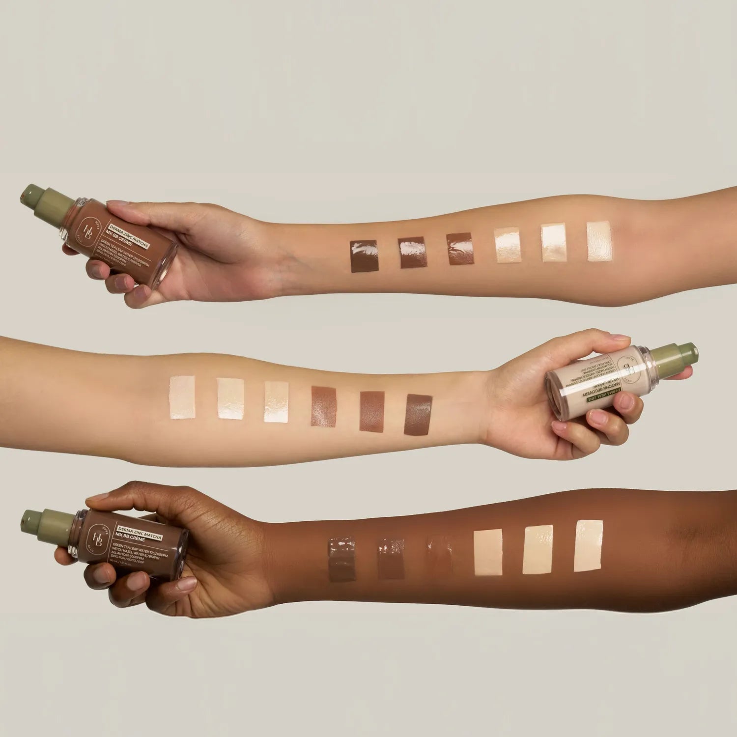 Heveblue - Derma Zinc Matcha MX BB Cream [6.0 Walnut]