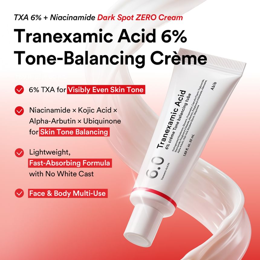 Abib - Tranexamic Acid 6% Crème Tone Balancing Tube (50ml)