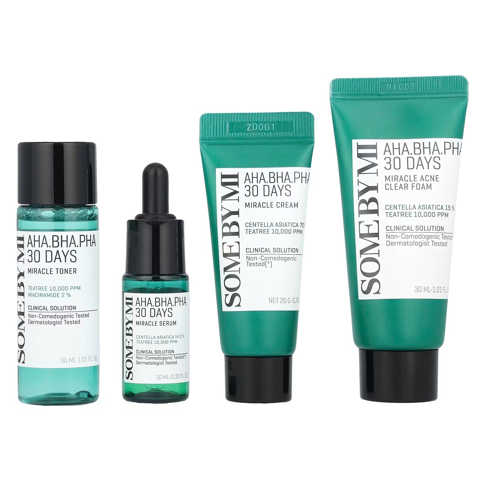 SOME BY MI - AHA, BHA, PHA 30 Days Miracle AC SOS Kit [4 pcs]