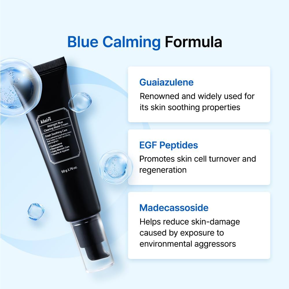 dear, Klairs - Midnight Blue Clearing Water Cream (50g)