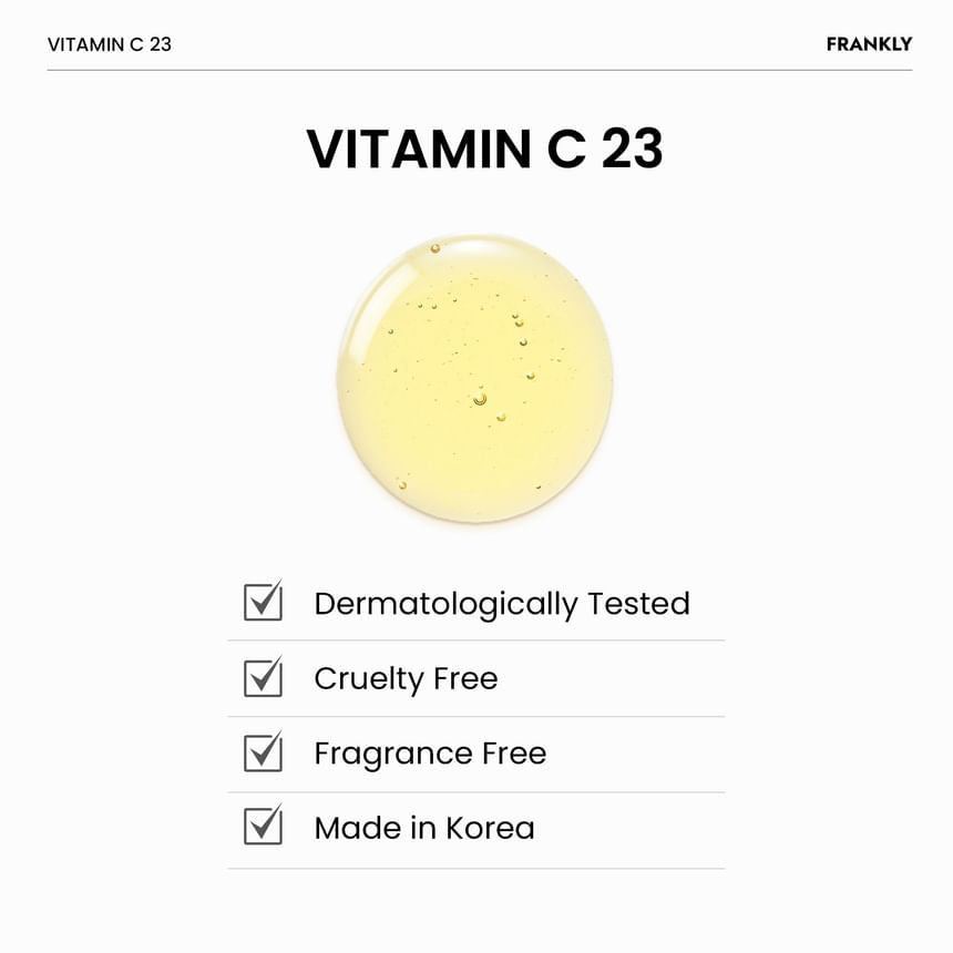 FRANKLY - Vitamin C 23 Pure Vitamin C Boost Serum [2025 Version - 15ml]