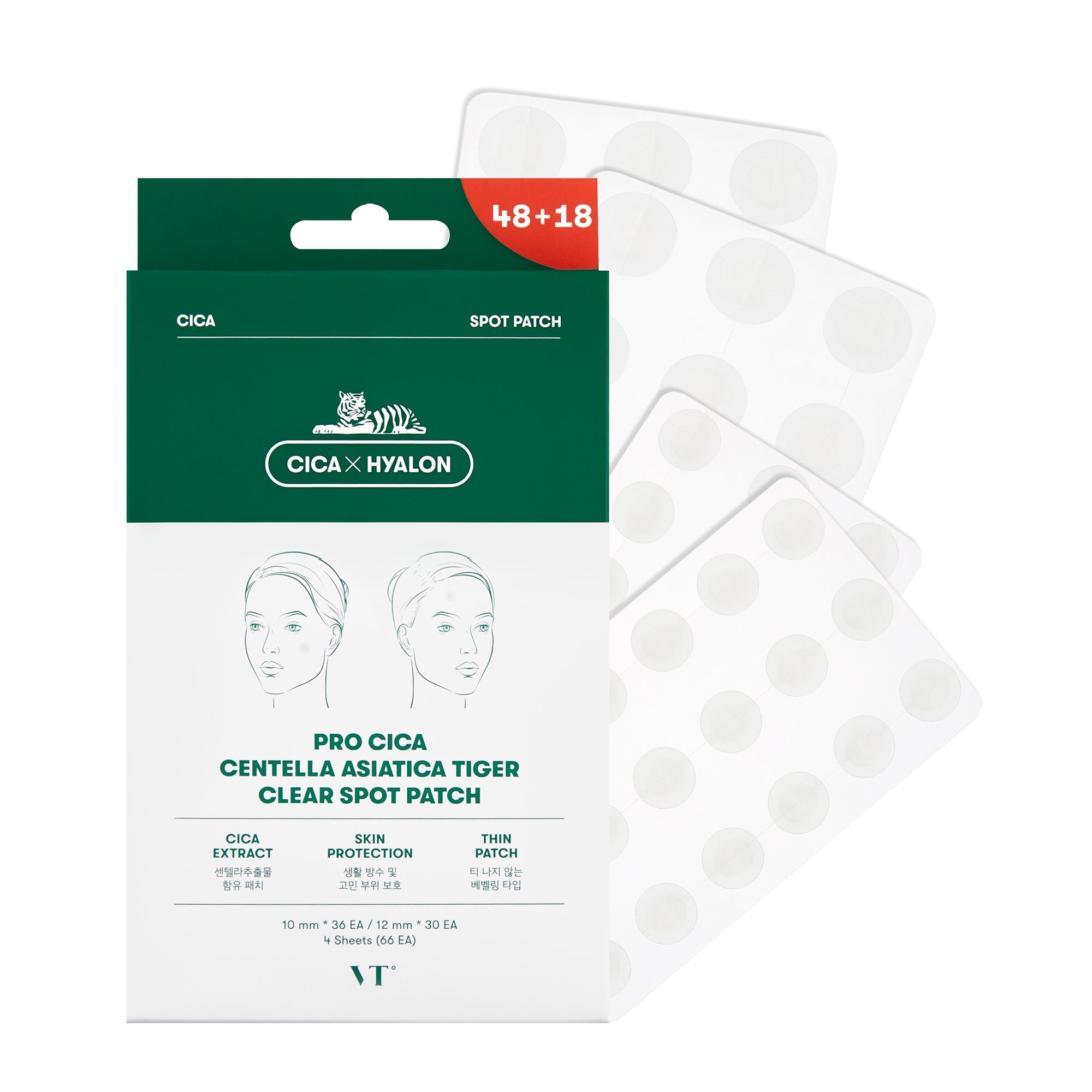 VT - Pro Cica Centella Asiatica Tiger Clear Spot Patch (66EA)