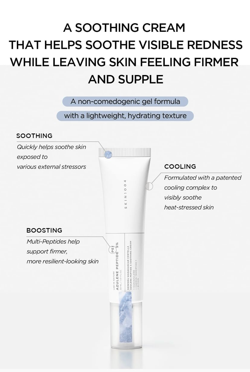 SKIN1004 - Madagascar Centella Azulene Peptide 5 Soothing Cream [30ml]