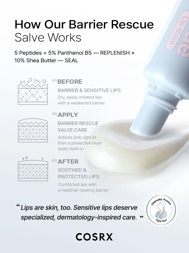 COSRX - 5 Peptide B5 Barrier Repair Salve Lip Balm (12g)