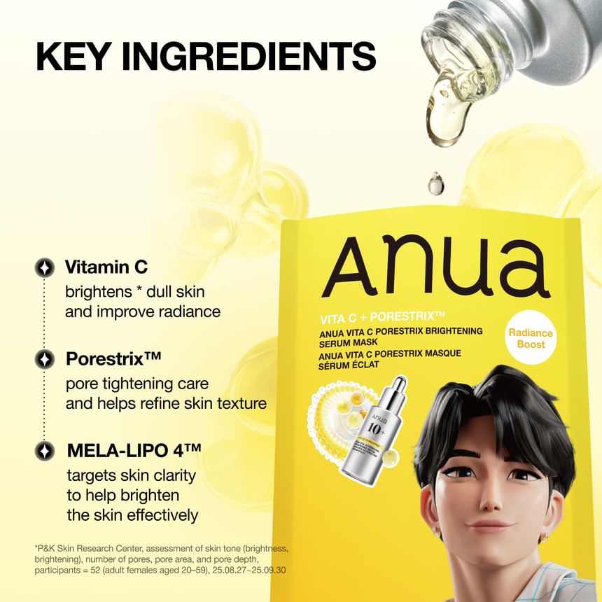 Anua - [KDH] Vita C Porestrix Brightening Serum Mask [1EA]