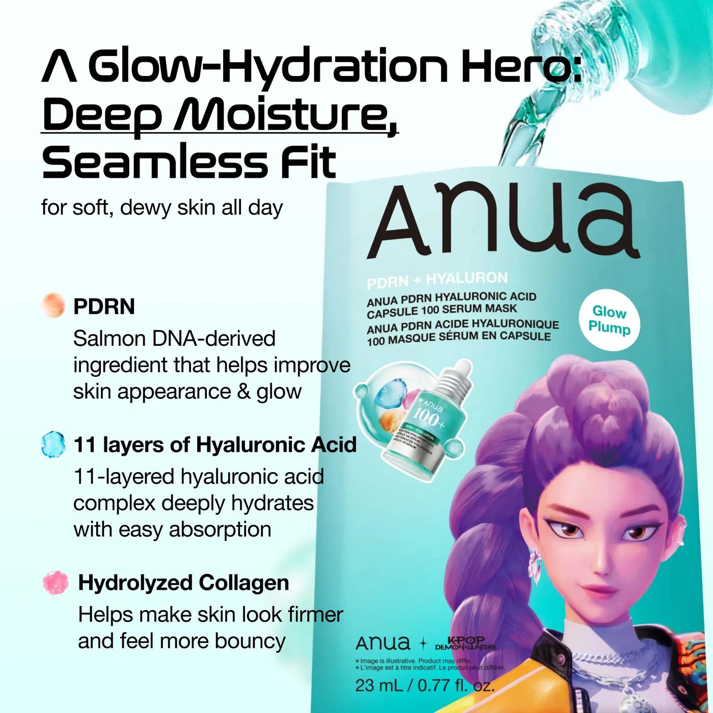 Anua - [KDH] PDRN Hyaluronic Acid Capsule 100 Serum Mask [1EA]