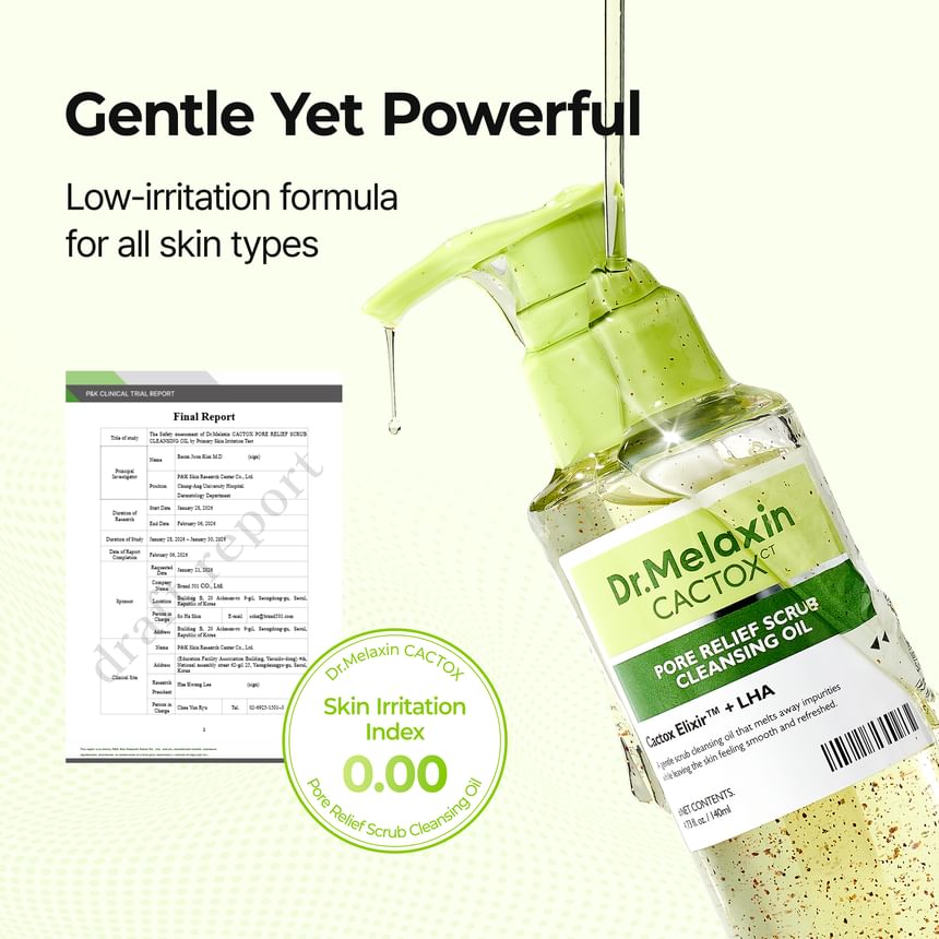 Dr.Melaxin - Cactox Pore Relief Scrub Cleansing Oil (140ml)