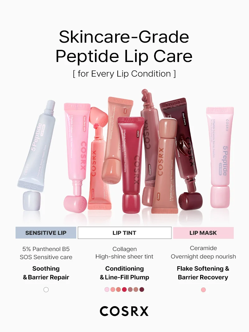 COSRX - 5 Peptide Collagen Tinted Lip Fill Treatment #01 Strawberry (12g)