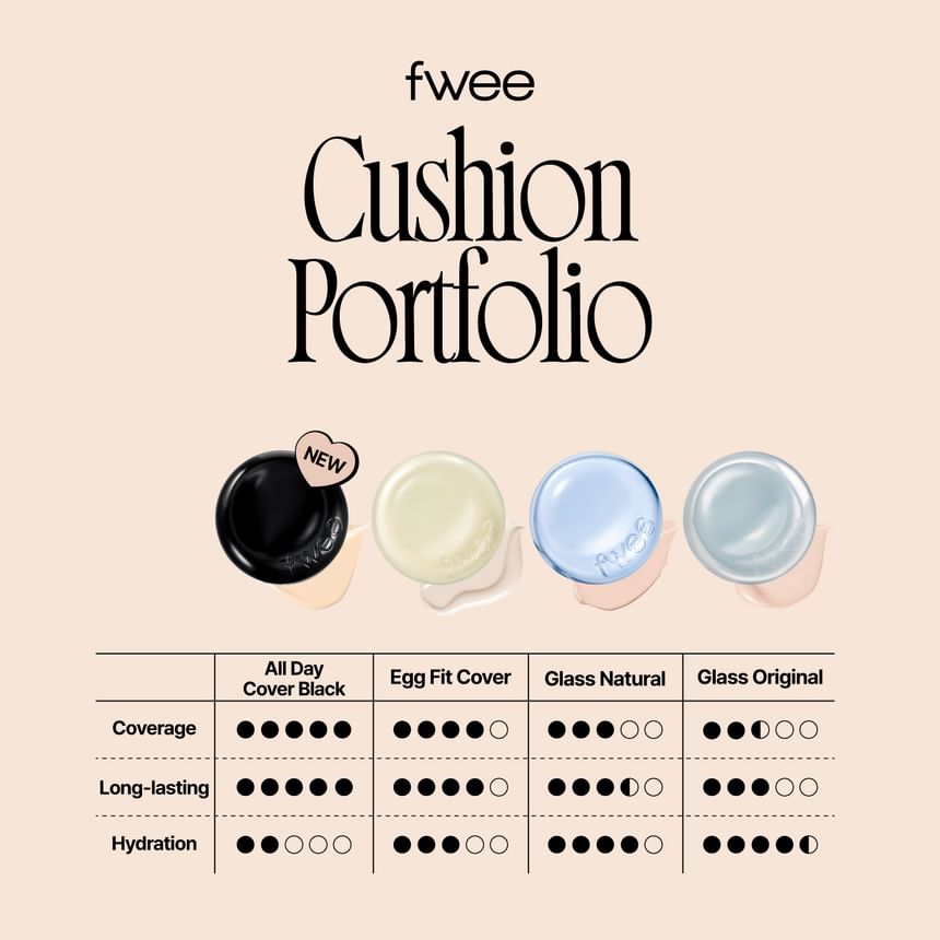 FWEE - All-Day Cover Black Cushion 23N [13g]