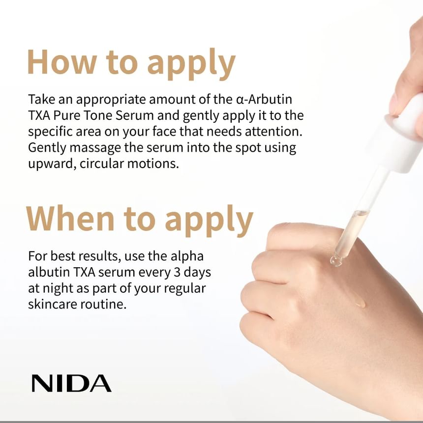 NIDA - Alpha-Arbutin TXA Pure Tone Serum [50ml]