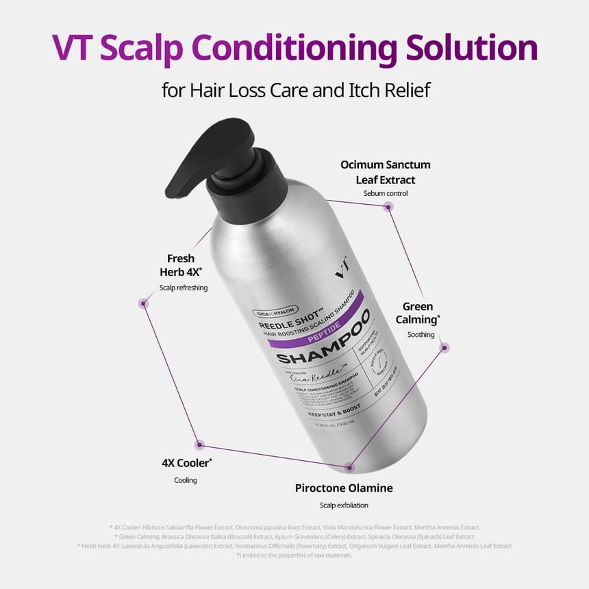 VT - Reedle Shot Hair Boosting Scaling Shampoo [500ml]